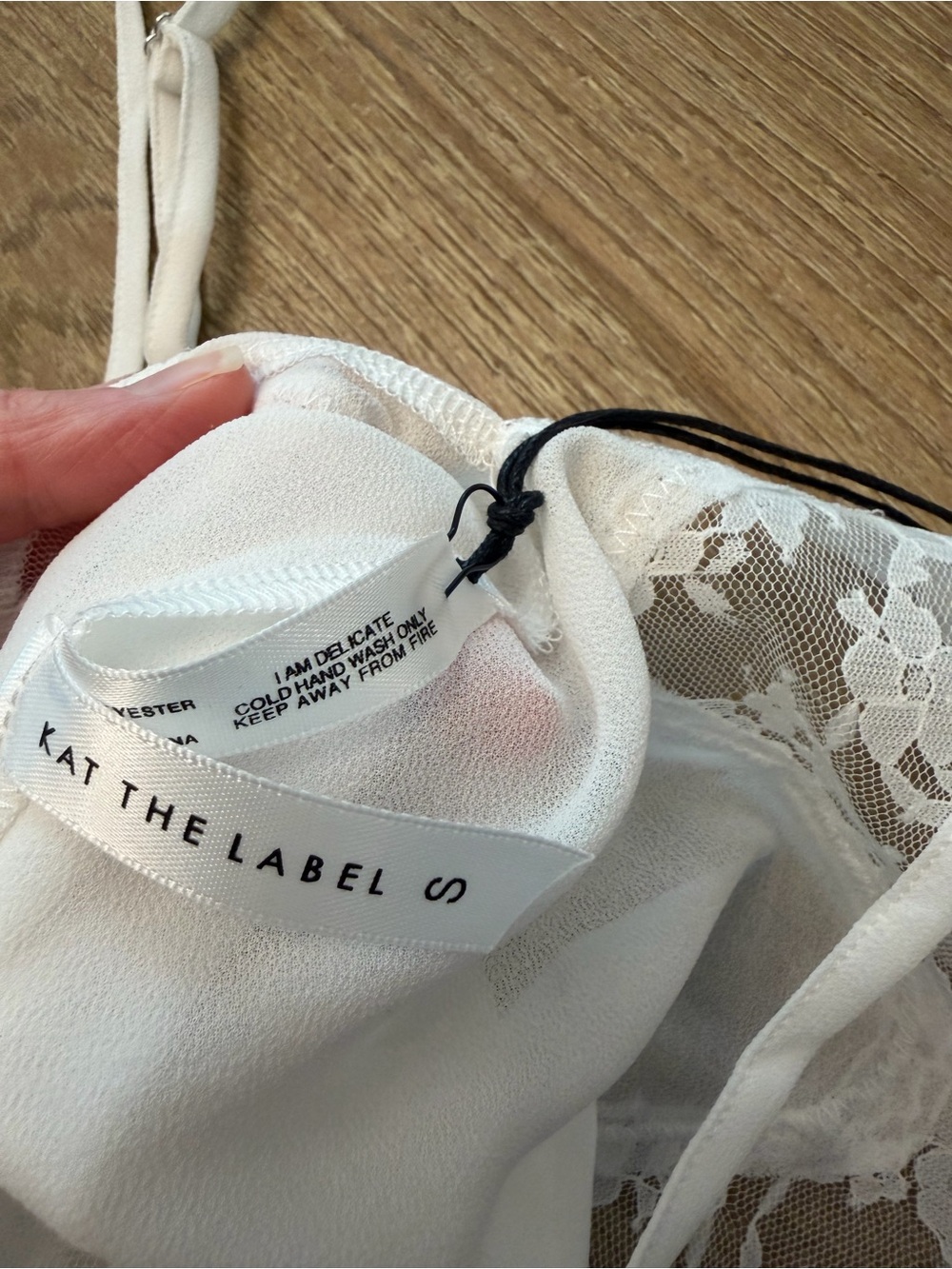 Kat The Label Harley Camisole in Ivory, Small - Picture 4 of 5